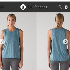 NWT Lululemon Cardio Squad Tank II Sz 12 Heathered Desert Teal
